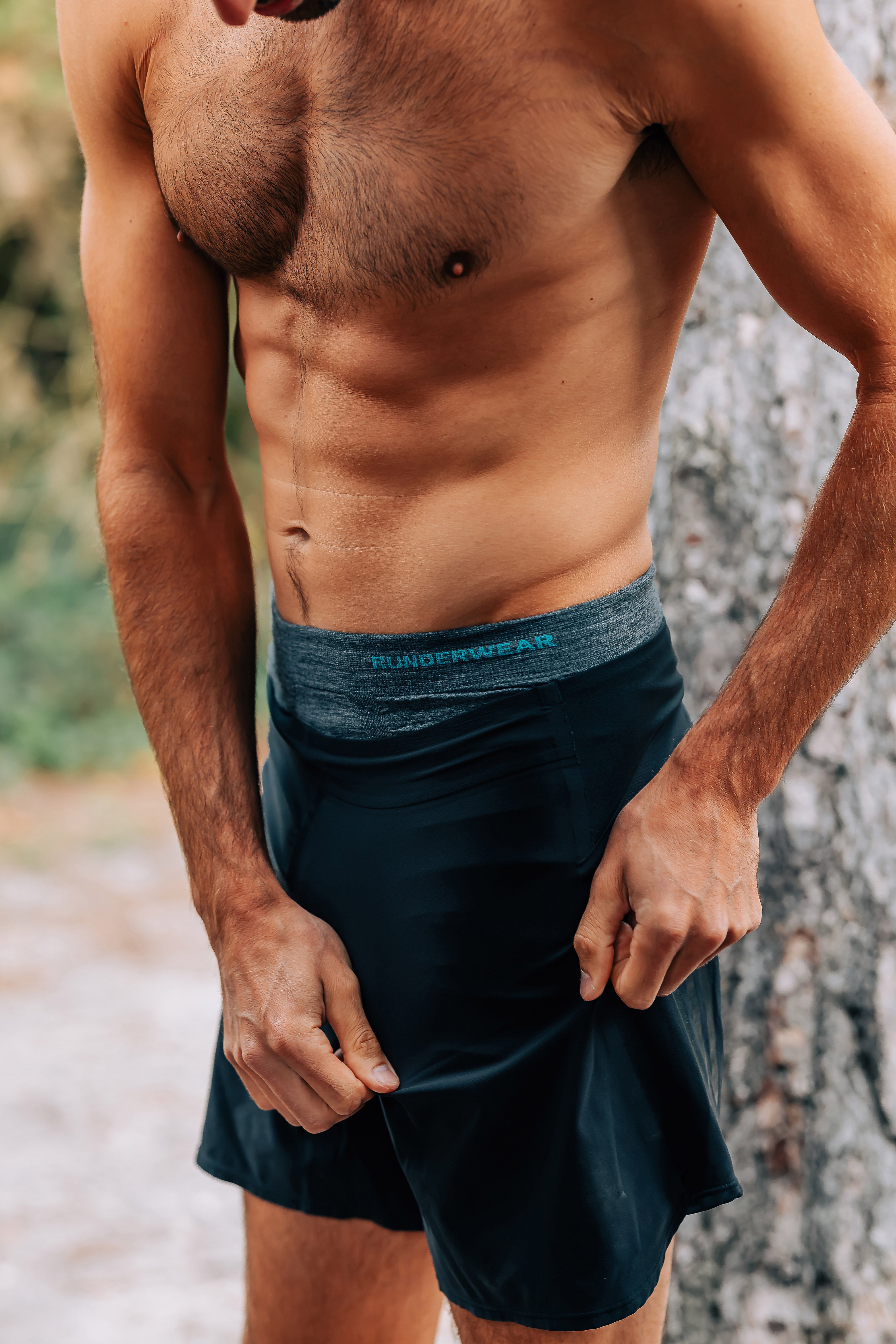 Men’s Merino Wool Running Boxer Shorts – Grey