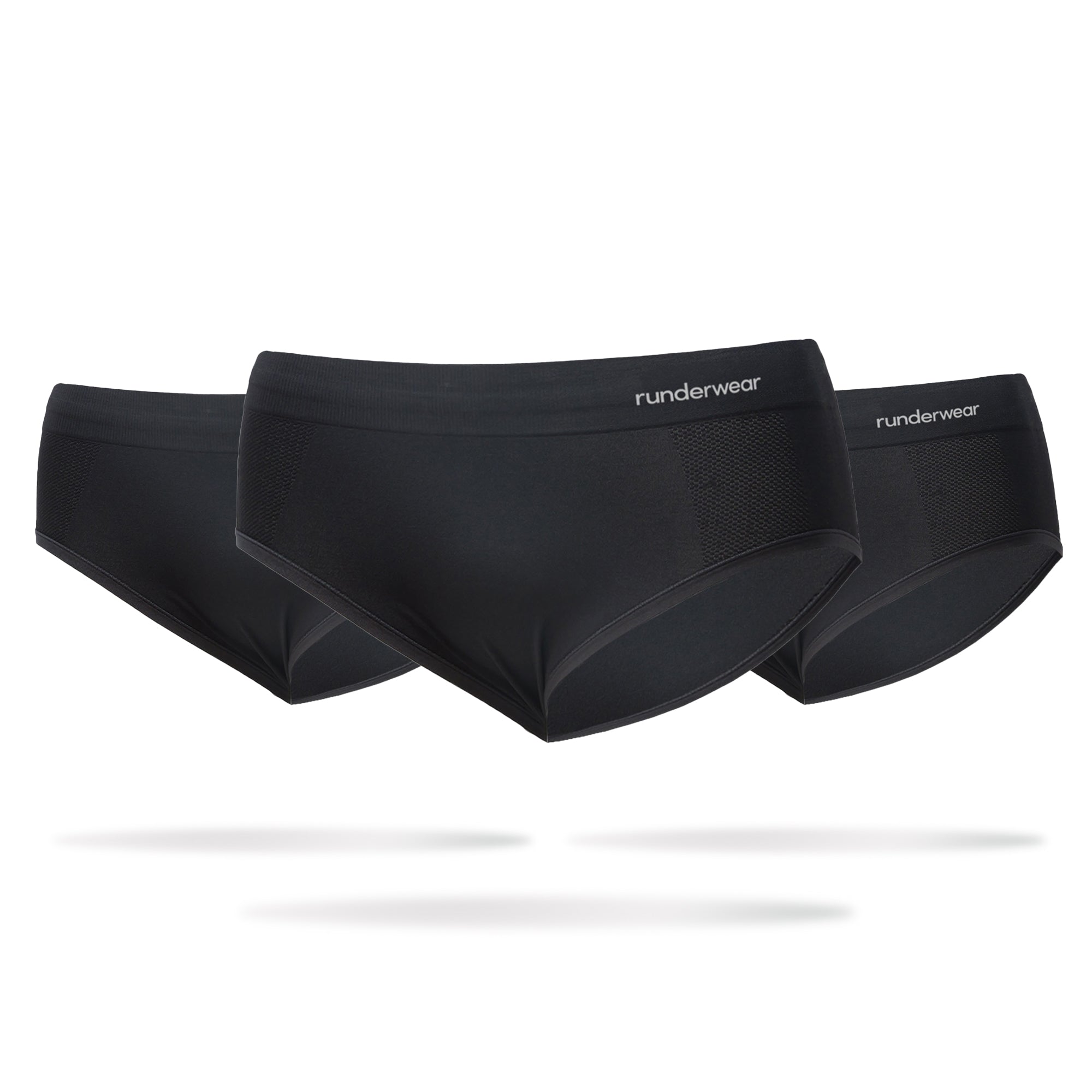 Women's Running Hipster - Black (Multibuy x 3)