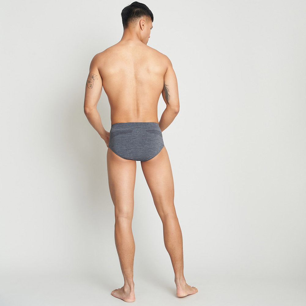 Merino Men's Briefs Grey