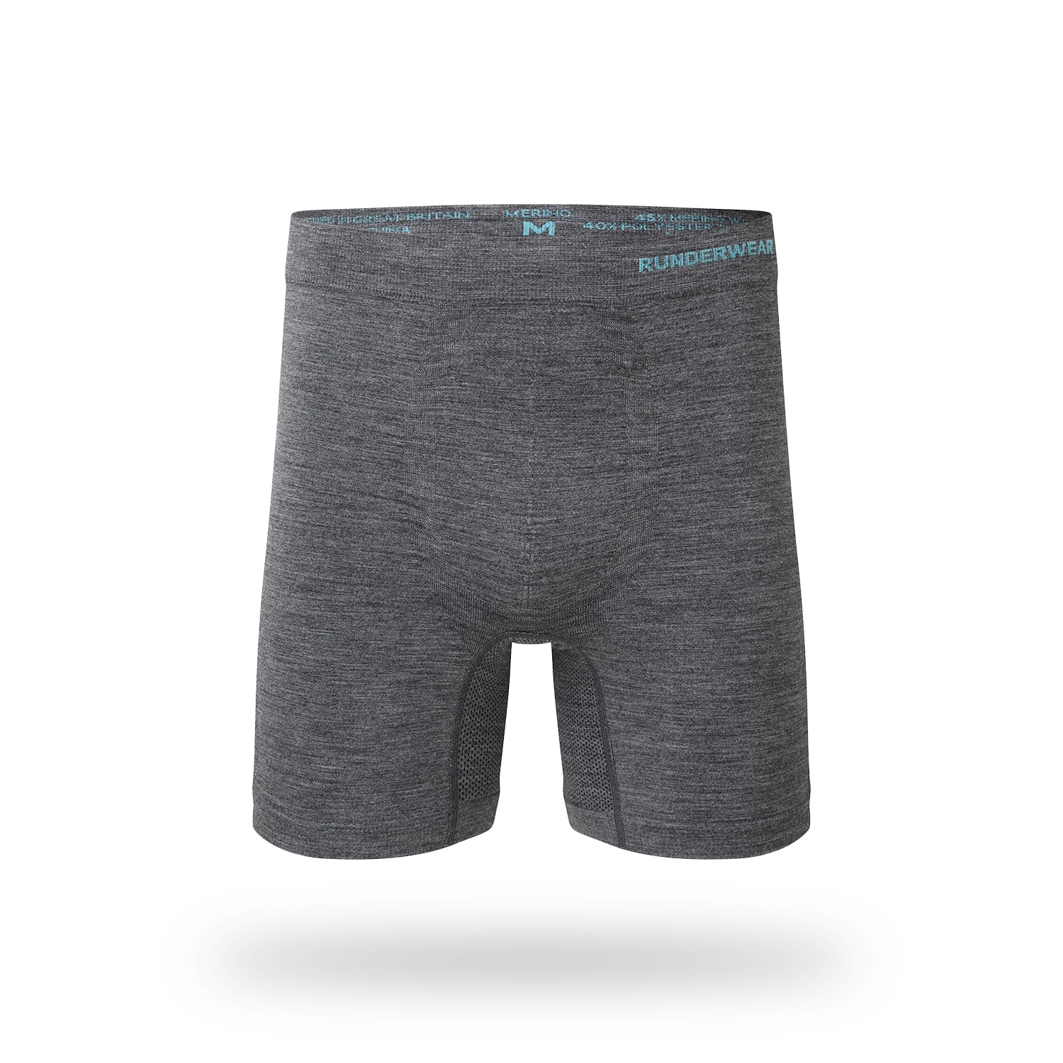 Men’s Merino Wool Running Boxer Shorts – Grey (3-Pack)