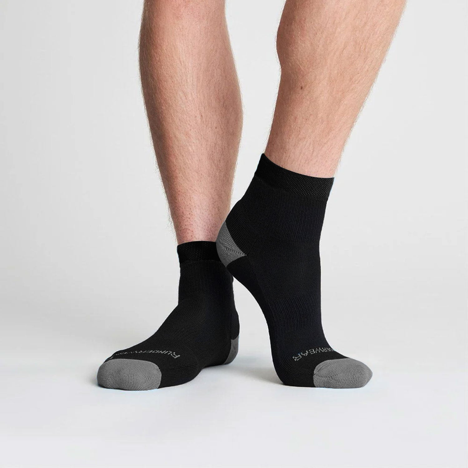 Anti Blister Running Sock Mid - Black/Grey