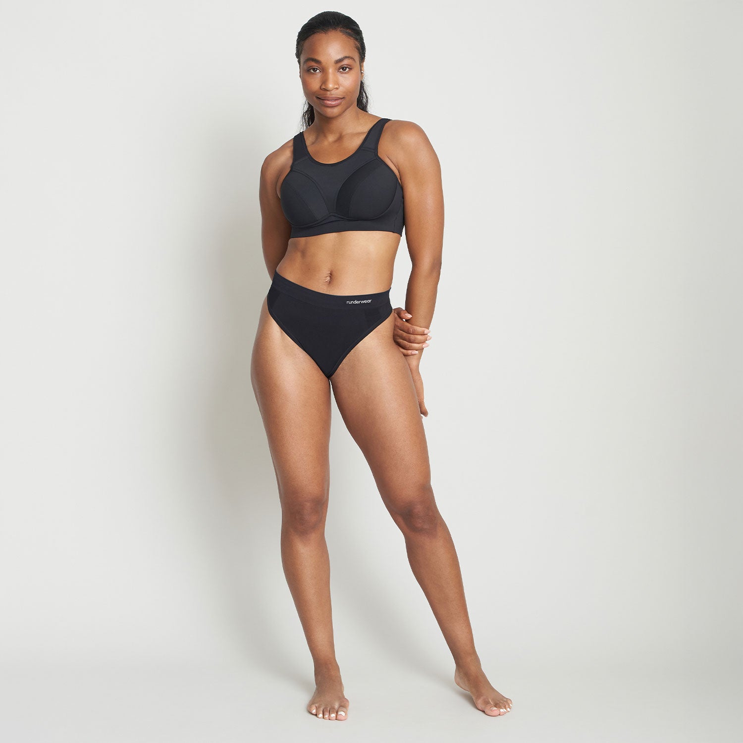 Women’s Running Thong – Black