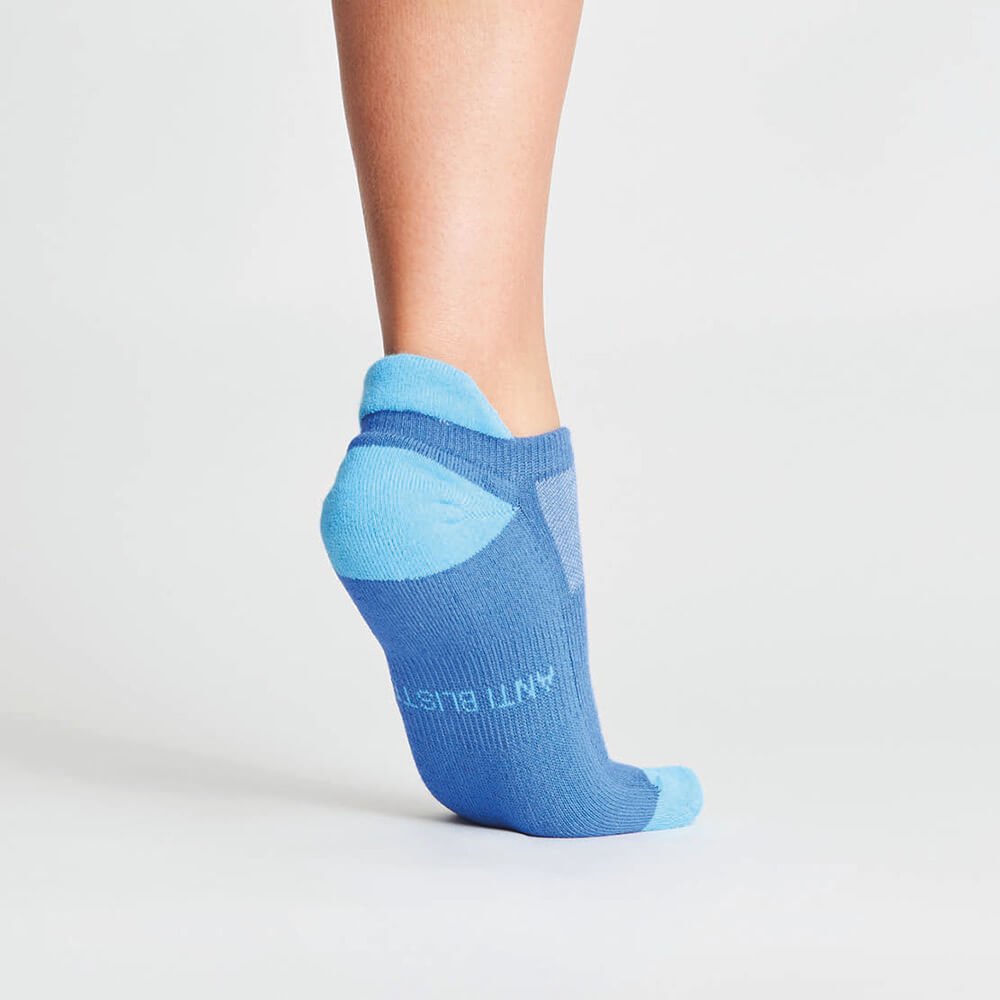 Women's Anti-Blister Running Socks - Low - Blue