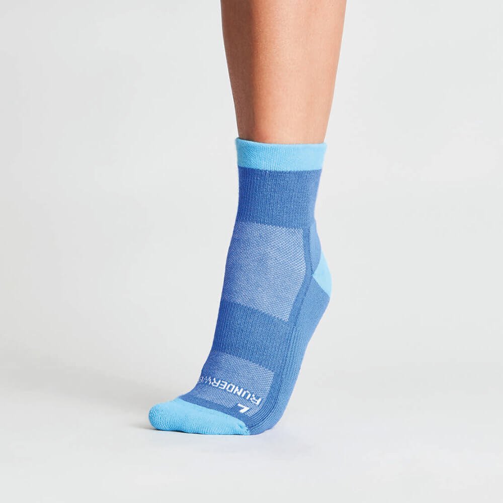 Women's Anti-Blister Running Socks - Mid - Blue