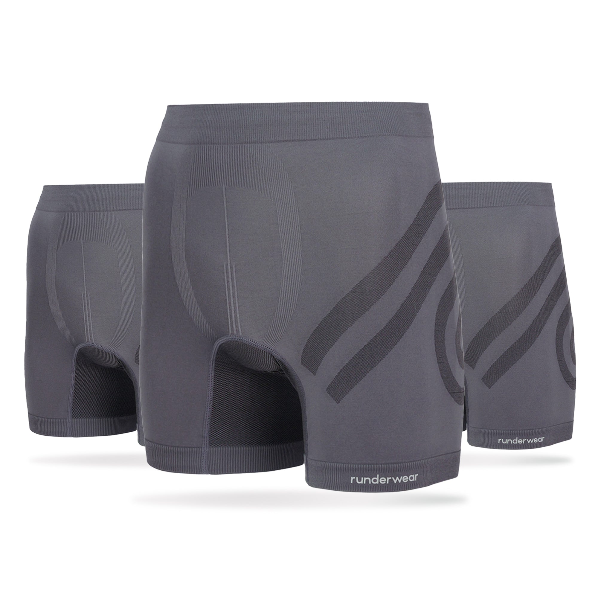 Men's Running Boxer - Black (Multibuy x3)