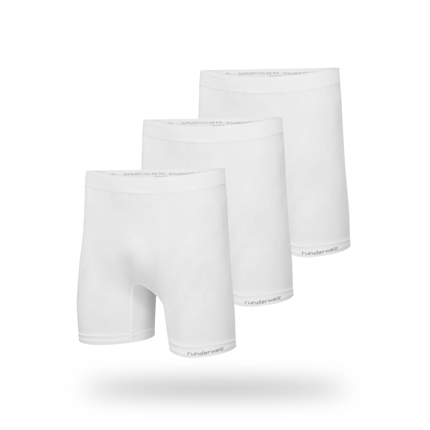 Men's Running Boxer- White (Multibuy x3)