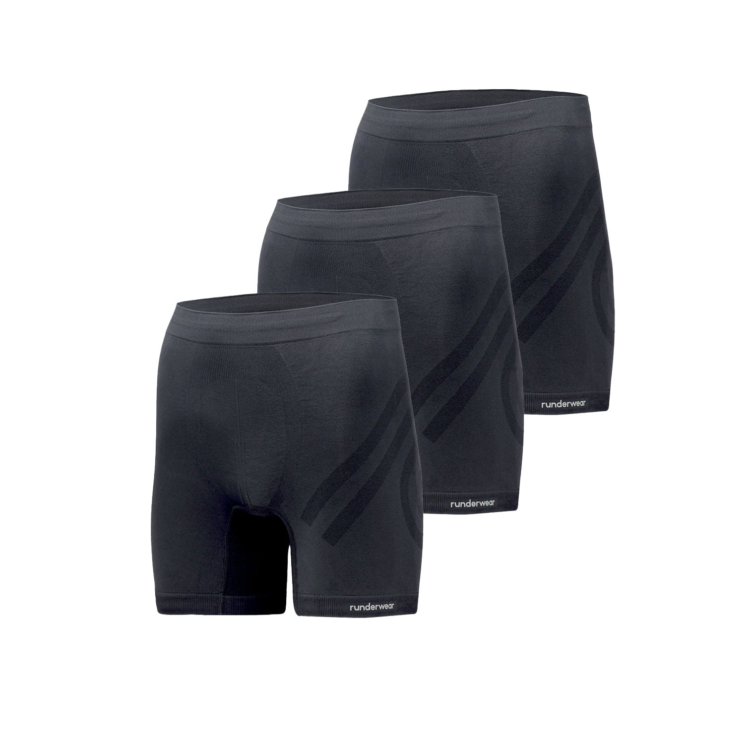 Men’s Running Boxers – Black (3 Pack)