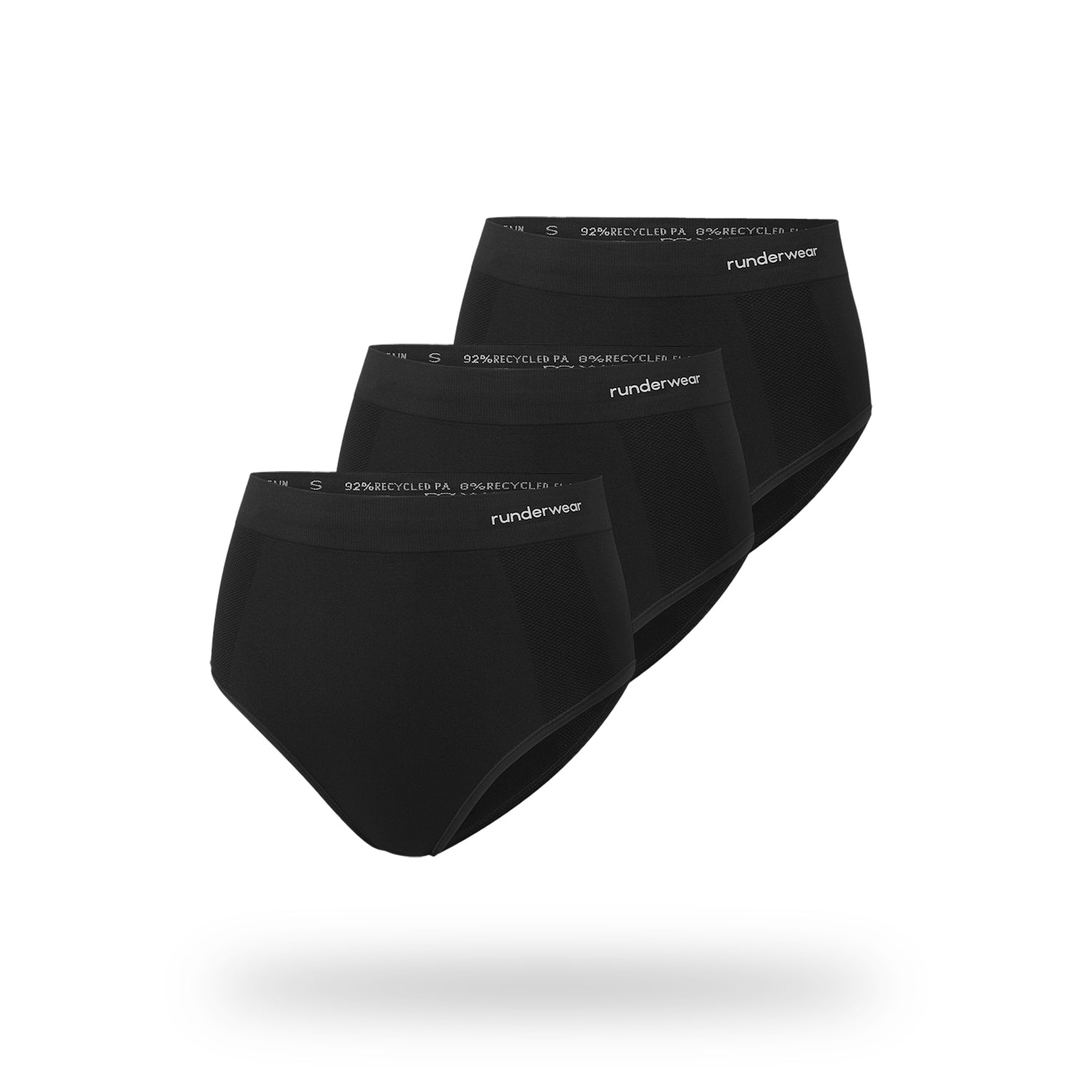 Women's Running Briefs - Black (Multibuy x3)